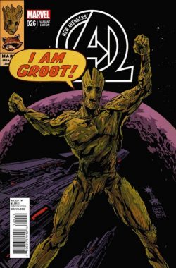 New Avengers (2013) #26 (Rocket Raccoon and Groot Variant)