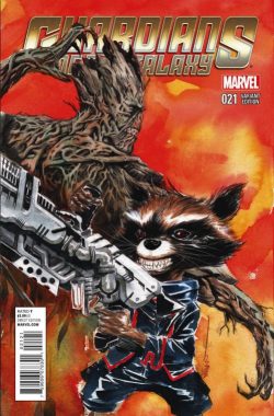 Guardians of the Galaxy (2013) #21 (Rocket Raccoon and Groot Variant)
